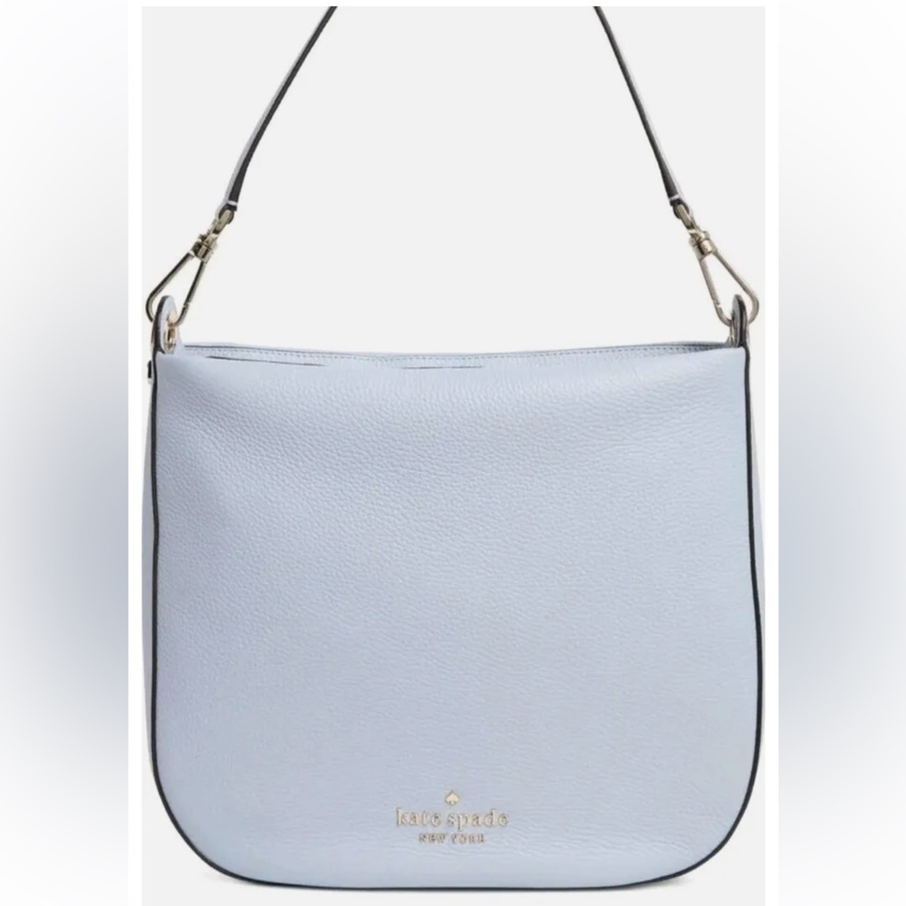 Kate Spade Lexy-pebbled leather shoulder bag.